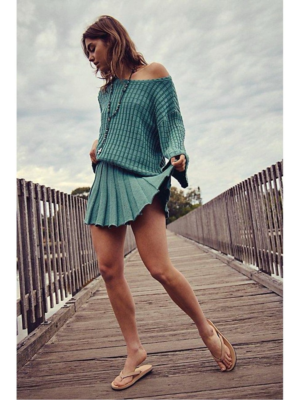 Free People Kenzie |  Skirt ~ inFrosty Spruce Green NWT Size XS